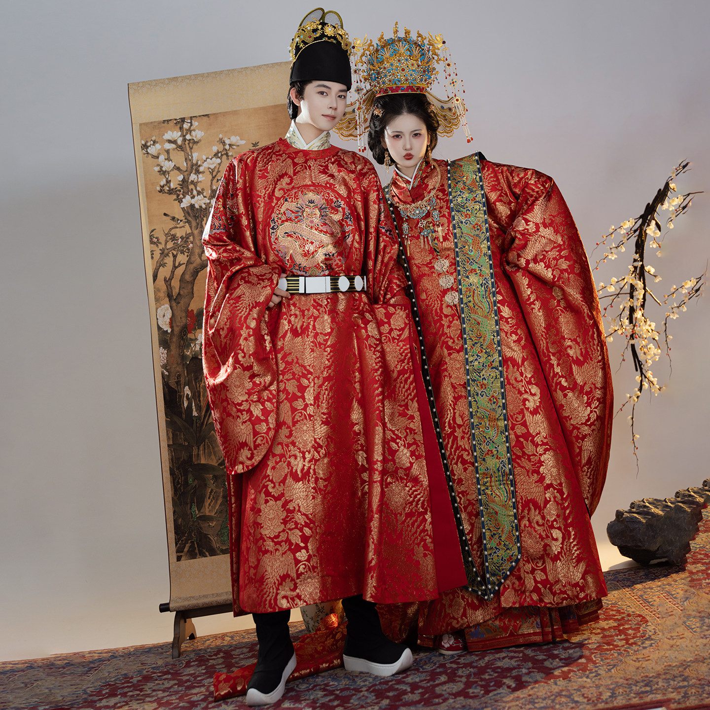 卿如故原创汉服明制拖尾大袖衫大衫马面裙女婚服礼服出阁服2025新,淘宝优惠券,粉丝福利购,淘宝优惠卷