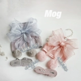 MOG ПЭТ ТРУЖНАЯ Одежда из веревки и скользите по четыре сезона Universal Bow Puppies Pink Pink