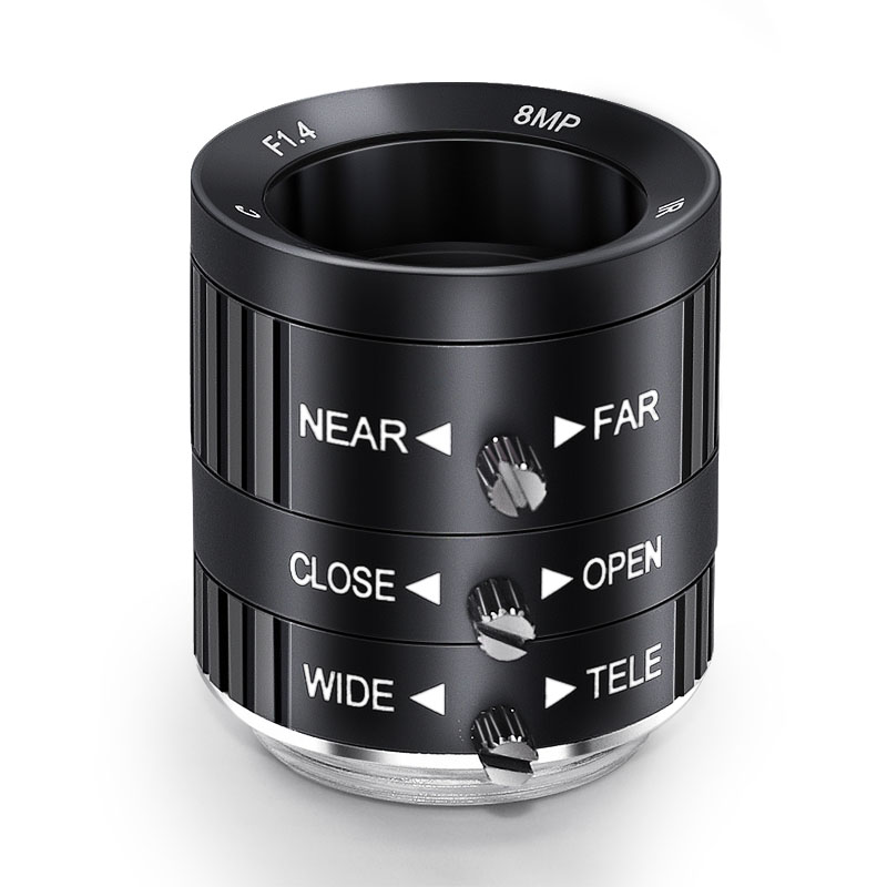 8MP/1.8监控镜头3.6-10mm手动光圈手动变焦人脸识别车牌CCD摄像机-图0