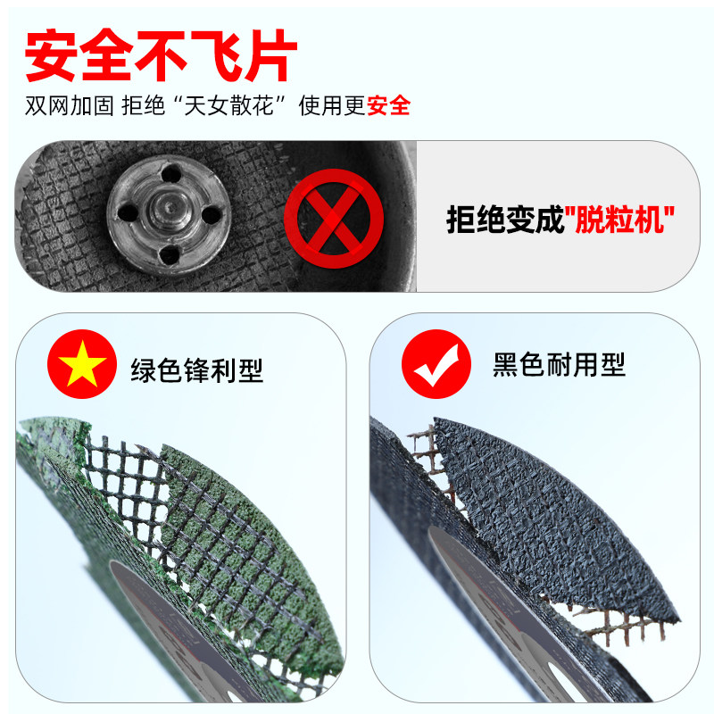 切割片角磨机不锈钢双网超薄金属专用手磨机打磨片砂轮片切片105,淘宝优惠券,粉丝福利购,淘宝优惠卷