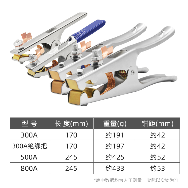 电焊地线夹子配件接地夹焊把钳氩弧焊机手把夹头铜搭铁线电焊钳夹-图3
