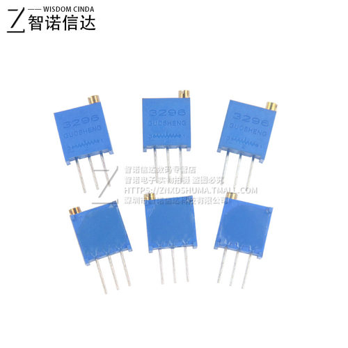 3296W电位器精密可调电阻多圈式微调103/10K/20/50/1/5/100欧200 - 图3