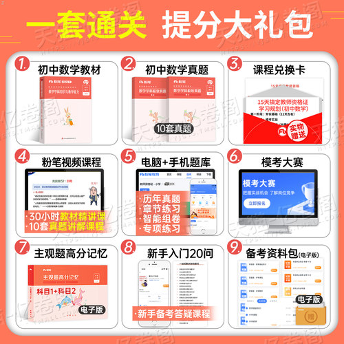 粉笔2026年下半年教师证资格考试中学教资教材真题书籍26上半年初中高中英语数学语文化学物理美术生物历史地理政治体育科目二科三 - 图2