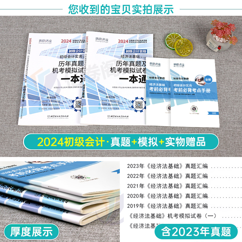 初级会计师职称2024年历年真题试卷习题实务和经济法基础考试24官方轻一会记初会证教材刷题试题章节练习题习题册1200母题必刷题库 - 图1