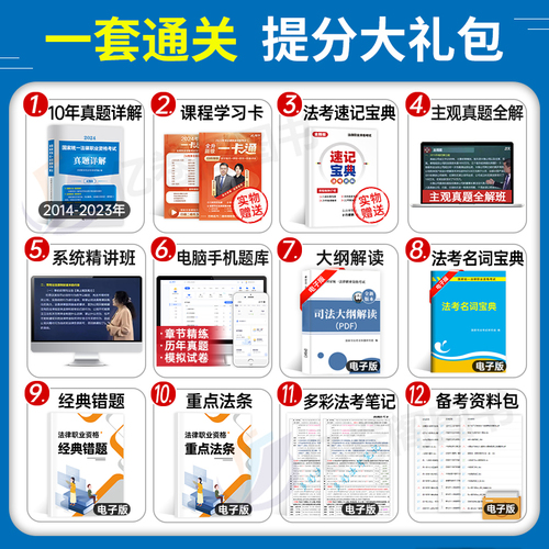 2024年国家司法考试历年真题库24司考十年试卷法律职业资格证法考全套教材书主观题真金资料背诵版客观练习题刷题模拟习题备考2025