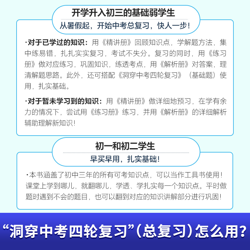 中考数学四轮复习2024年初中全套必刷题总复习书初三4全套五年5真题三年模拟资料语文数学英语物理化学生物词汇闪过巨微2025洞穿53