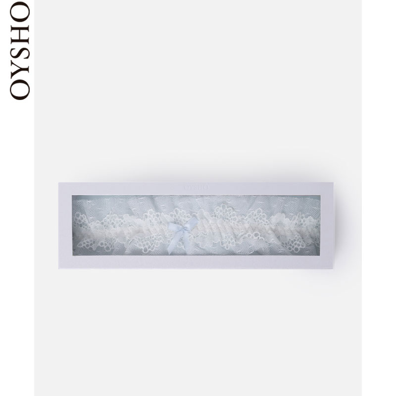 30140475959 蕾丝系列基本款白色蕾丝吊袜带 Essential Oysho 30140475959 蕾丝系列基本款白色蕾丝吊袜带 Essential Oysho