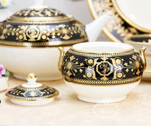 英国制Wedgwood黑幕繁星Astbury Black博物馆珍藏带蓋糖罐茶叶罐 - 图1