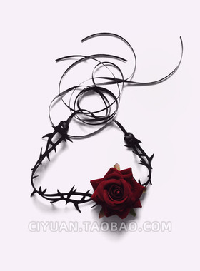 荆棘玫瑰choker项圈脖圈亚文化