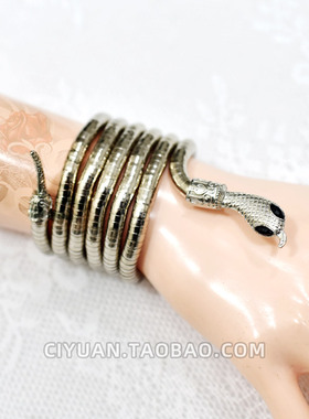 重工朋克蛇手环凹造型个性