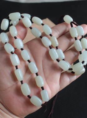 天然和田玉手工编织挂件绳项链