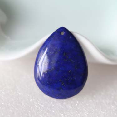 千蕊青金石小水滴裸石原色项坠 千蕊饰品项坠/吊坠