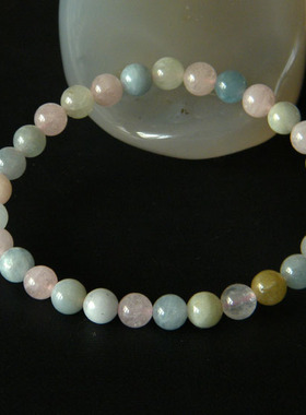 甜美风多规格天然摩根石手链