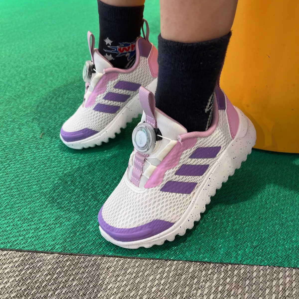 adidas ActiveFlex BOA 3.0 防滑耐磨网面透气旋转按钮童鞋IG0582 - 图1