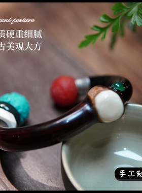 金刚藤黑藤根手镯时尚百搭复古风