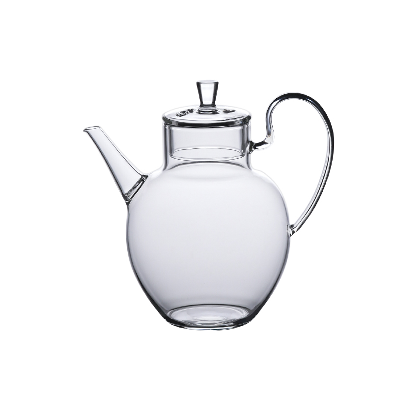 九土玻璃执壶花茶壶仿宋手中式泡茶壶带过滤煮茶茶壶围炉冲茶壶-图0