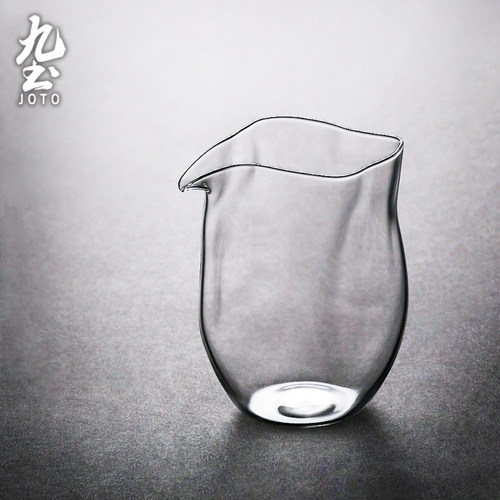 九土透明玻璃公道杯耐热加厚分茶器禅意家用茶海功夫泡茶具茶器 - 图2