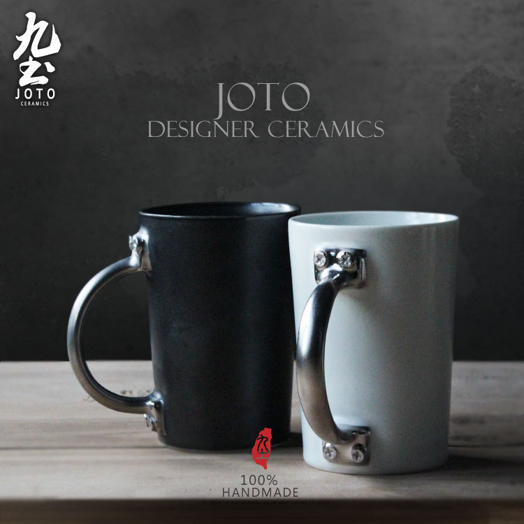 九土陶瓷咖啡杯設計師馬克杯工業風個性辦公創意水杯搞怪情侶杯子