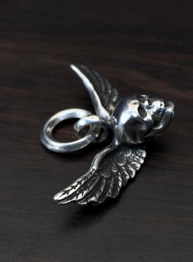 925银FotiMahalia飞翔骷髅吊坠