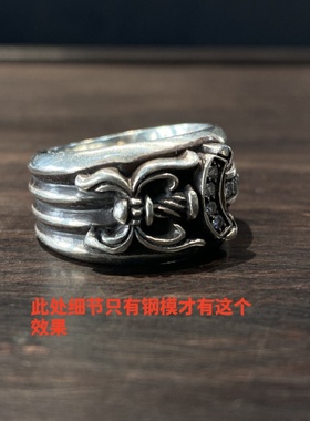 情侣款925纯银镶钻宝剑匕首戒指