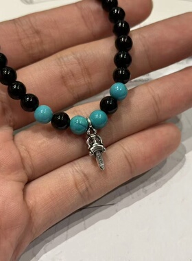 花魁情侣925欧美宝剑手串手环