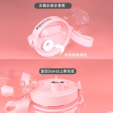 Летний космический стакан, вместительные и большые аксессуары, трубочка, пластиковая спортивная бутылка