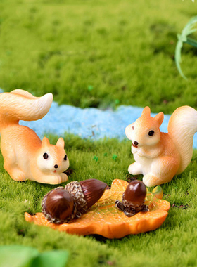 可爱风卡通动物枫叶树脂工艺品