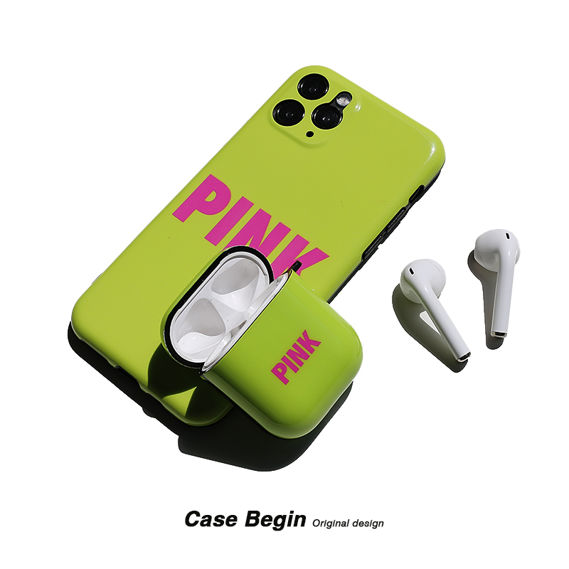 PINK适用于AirPods1/2/3代耳机套苹果无线蓝牙保护壳Pro全包软壳