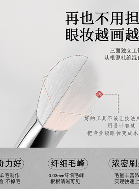 ENERGY/艾诺琪大师m801m802m803三棱镜眼部多功能眼影刷白羊毛