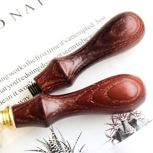 Печать, деревянная ретро ручка, европейский стиль