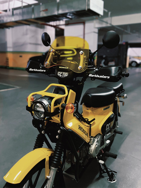 Suitable for Honda Cub CC110 windshield modification CROSS CUB 110 thickened front windshield retro accessories