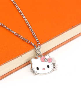 时尚可爱kitty猫少女项链金属