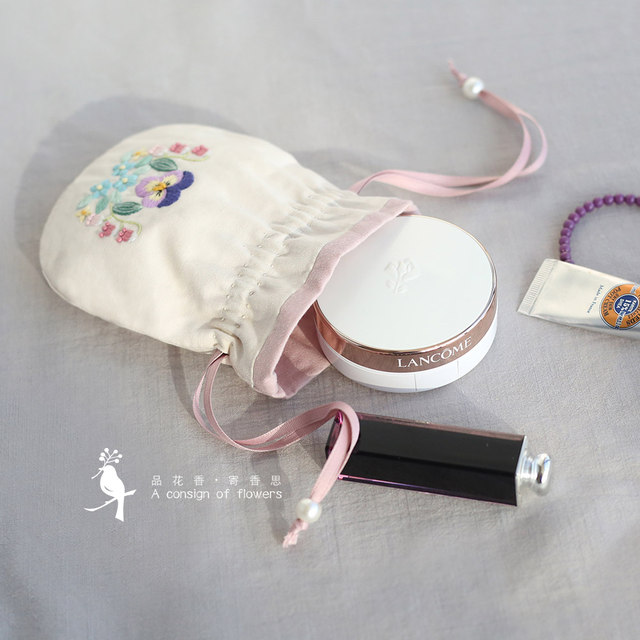 Embroidery DIY handmade material bag storage bag flower delivery