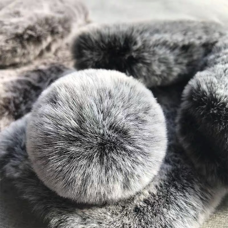 秋冬保暖小兔子civi3/2/1s适用于小米12ultra手机壳k60至尊版K50适用于红米note13pro+12turbo可爱11T毛绒K70 - 图1