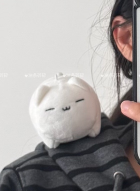 白白胖胖 软糯猫团子挂件