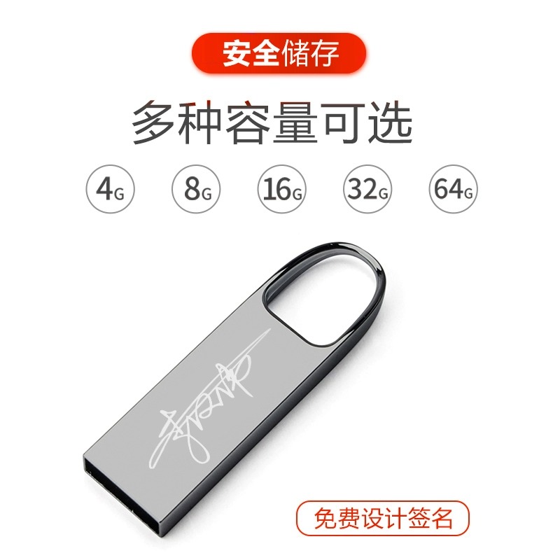 夏科u盘官方正品旗舰店64g手机电脑两用办公迷你车载金属卡通优盘 - 图2