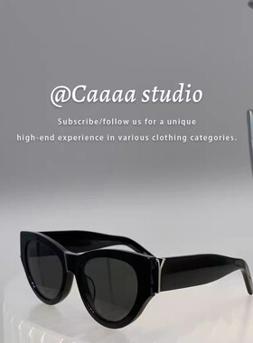明星同款出片神器金属字母杨树林猫眼素颜显瘦墨镜女遮阳太阳眼镜