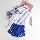 Детский раздельный купальник для школьников, пляжный комплект, 12 лет, подходит для подростков, защита от солнца