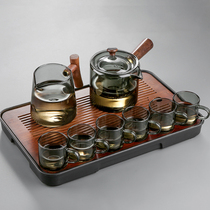 Tea set suit heat-resistant glass korn tea suit for home light lavish upscale teapot tea with office guests