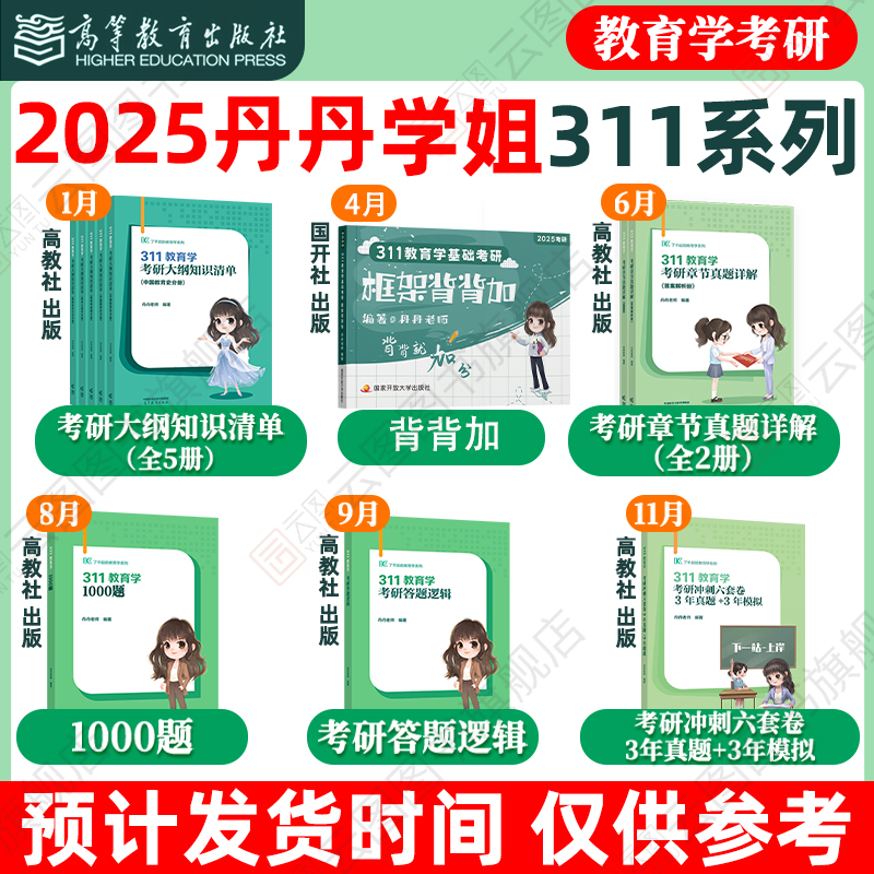 现货先发】2025丹丹学姐311教育学考研历年章节真题详解答题逻辑冲刺六套卷框架笔记三年真题三年模拟学硕专业硕士考研内部讲义-图0