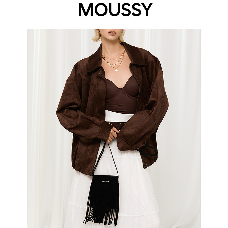 MOUSSY 2025冬季新品复古流苏小巧可调节斜挎包028IAA56-1009,淘宝优惠券,粉丝福利购,淘宝优惠卷