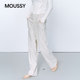 MOUSSY 2026 Spring New Product Commuting Lazy Style Wide Leg Simple Casual Pants Women 031JSA31-1001