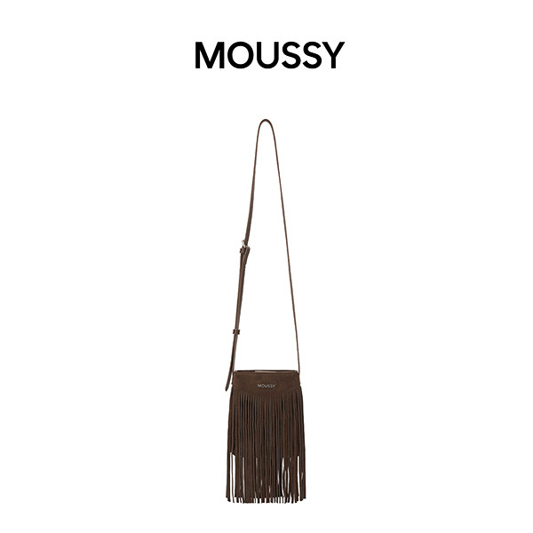 MOUSSY 2025冬季新品复古流苏小巧可调节斜挎包028IAA56-1009,淘宝优惠券,粉丝福利购,淘宝优惠卷