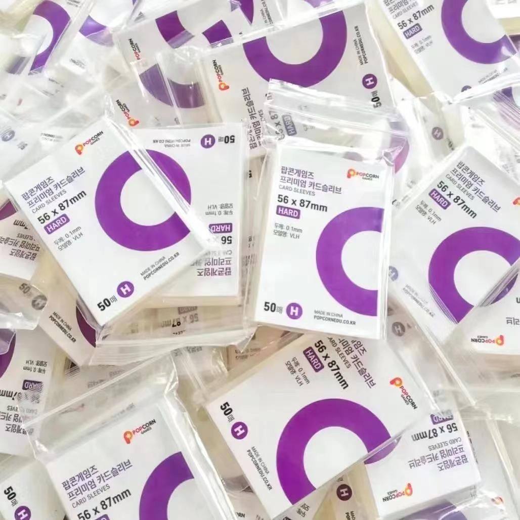 韩国爆米花卡膜卡套高透平口加厚拍立得照片收纳专辑小卡保护套 - 图0