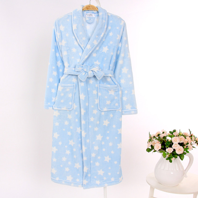 长袖长款睡袍男女秋冬季加厚法兰绒浴袍保暖宽松双面绒睡衣情侣,淘宝优惠券,粉丝福利购,淘宝优惠卷