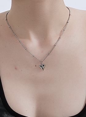 kitsh爱心项链钛钢小众ins欧美风