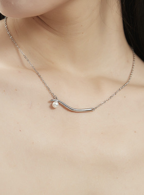 KITSH女流线平衡珍珠项链