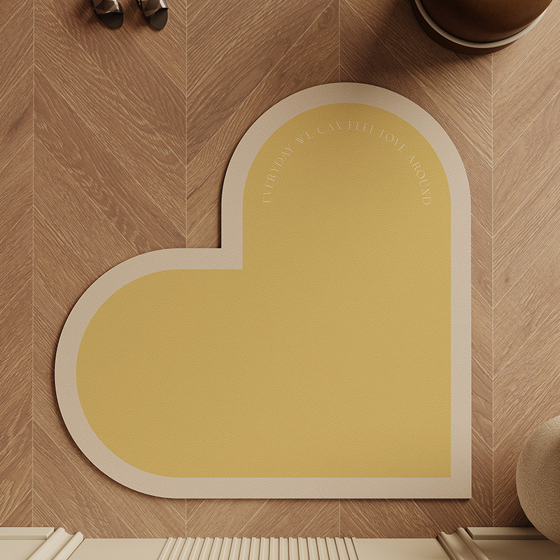 瑞士高级爱心入户门红色皮革地垫防滑可擦免洗脚垫玄关门口进门垫,淘宝优惠券,粉丝福利购,淘宝优惠卷