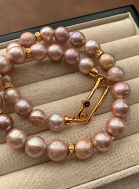 经典巴洛克珍珠项链钻石法式复古轻奢气质名媛优雅锁骨链女高级感