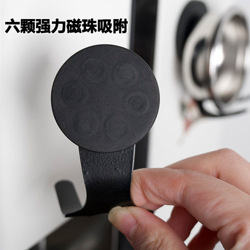 咖啡手柄磁吸挂钩无底有底牛角手柄收纳挂架粉锤粉碗配件收纳支架 - 图3